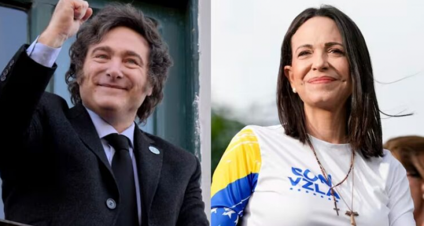 MILEI ACOMPAÑARÁ A CORINA MACHADO EN LA CEREMONIA DEL PREMIO NOBEL DE LA PAZ