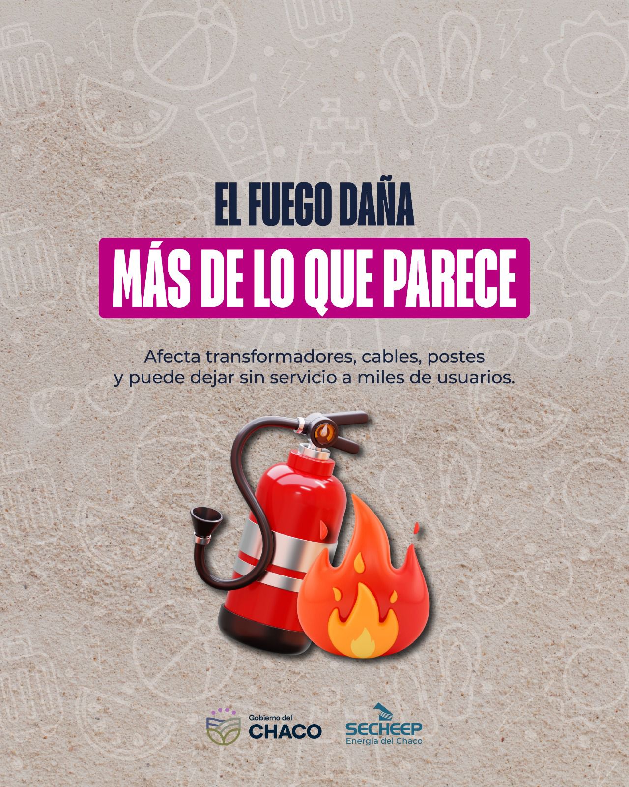 SECHEEP ALERTA Y CONCIENTIZA SOBRE LOS RIESGOS DEL FUEGO EN ZONAS RURALES