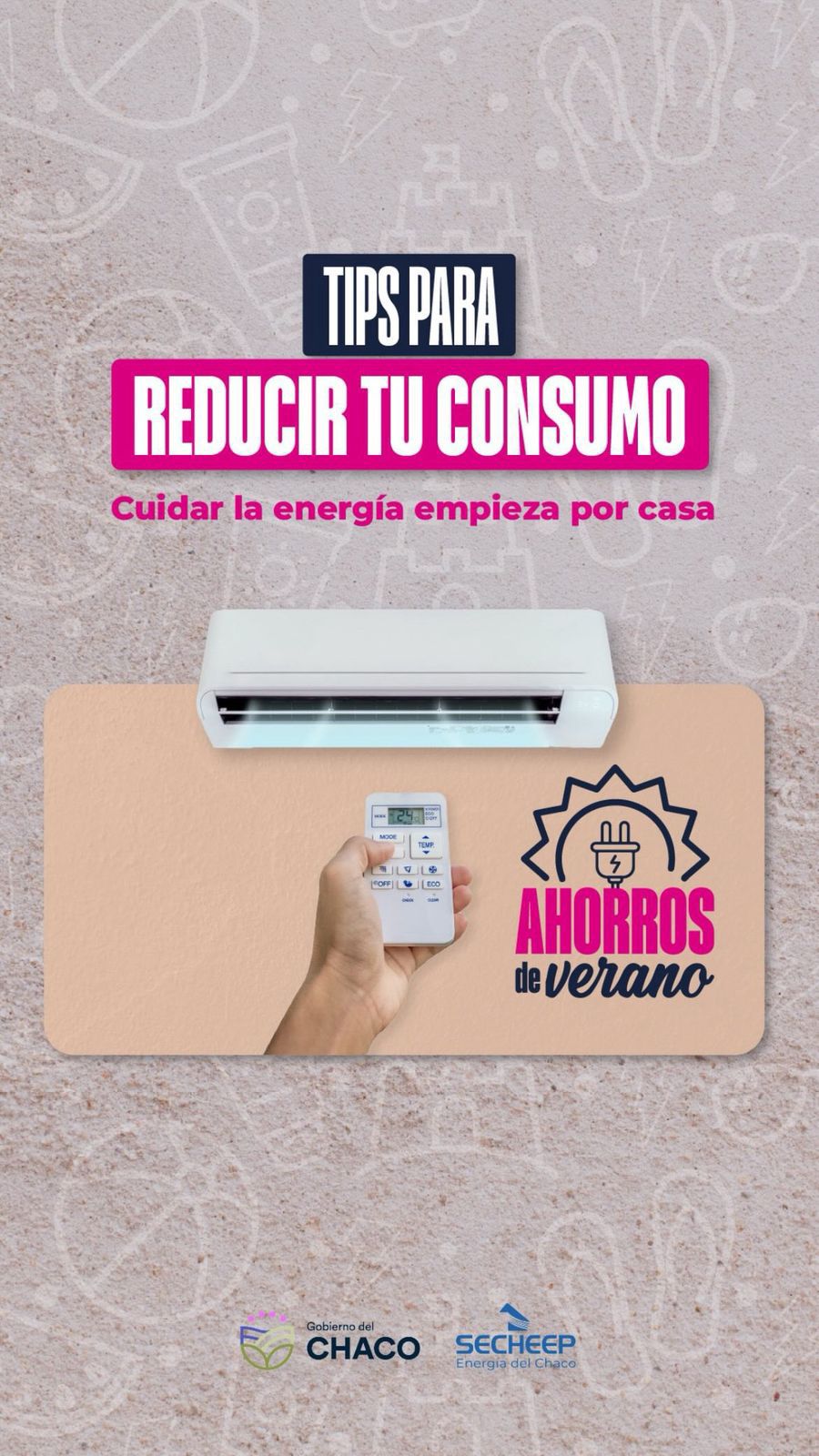 ANTE LA OLA DE CALOR: SECHEEP RECUERDA LA IMPORTANCIA DEL USO EFICIENTE DE LA ENERGÍA