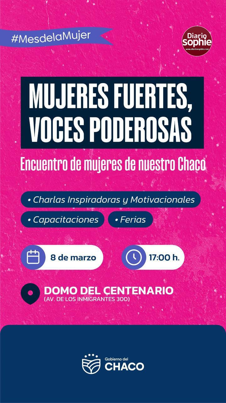 ESTE SÁBADO 8: INVITACIÓN AL DÍA INTERNACIONAL DE LA MUJER EN EL DOMO DEL CENTENARIO