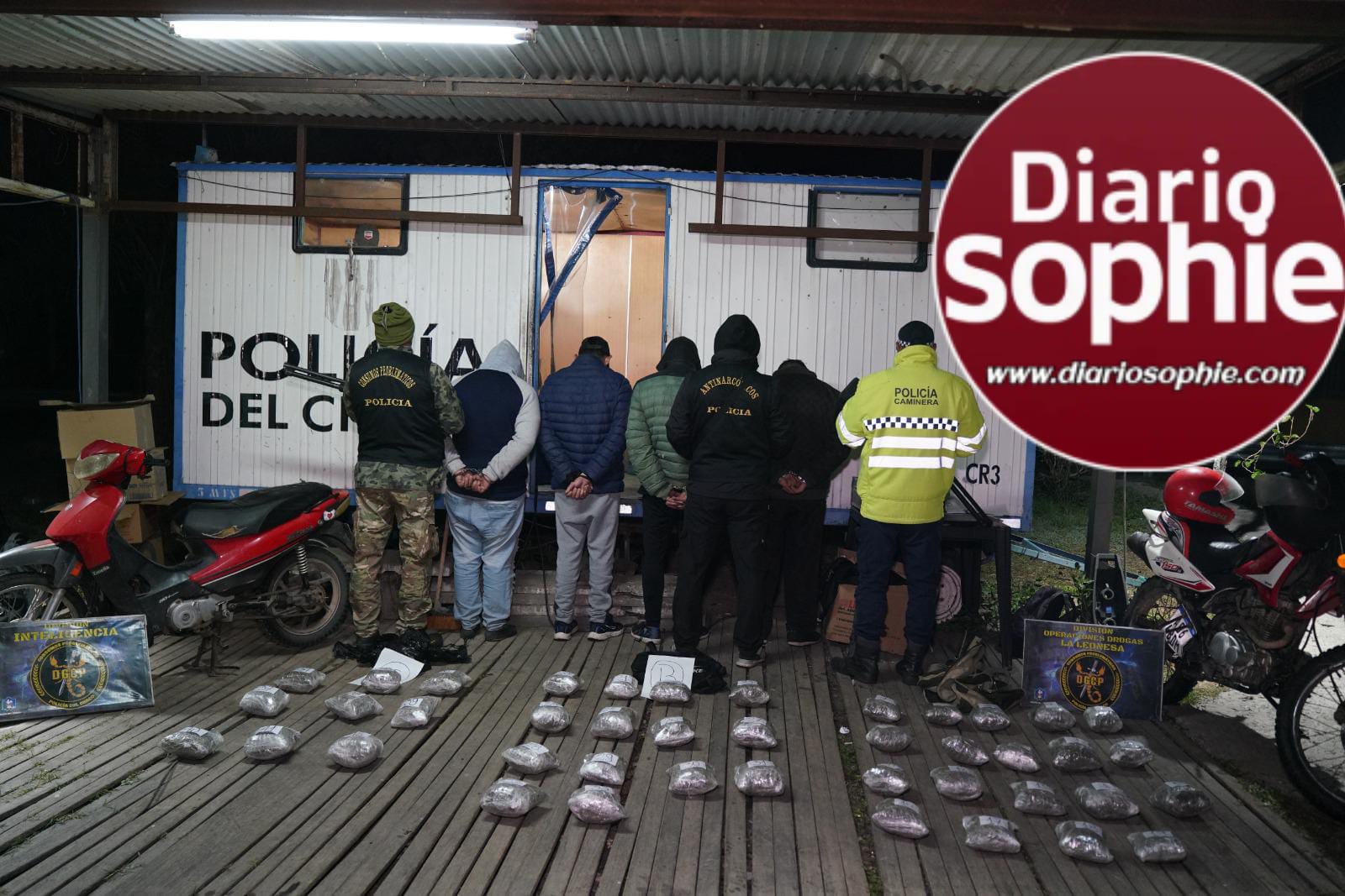 GOLPE AL NARCOTRÁFICO  EN OPERATIVO EN CONJUNTO SOBRE RUTA 11: DETIENEN A CUATRO PERSONAS Y SECUESTRAN MÁS DE 22 KILOS DE MARIHUANA
