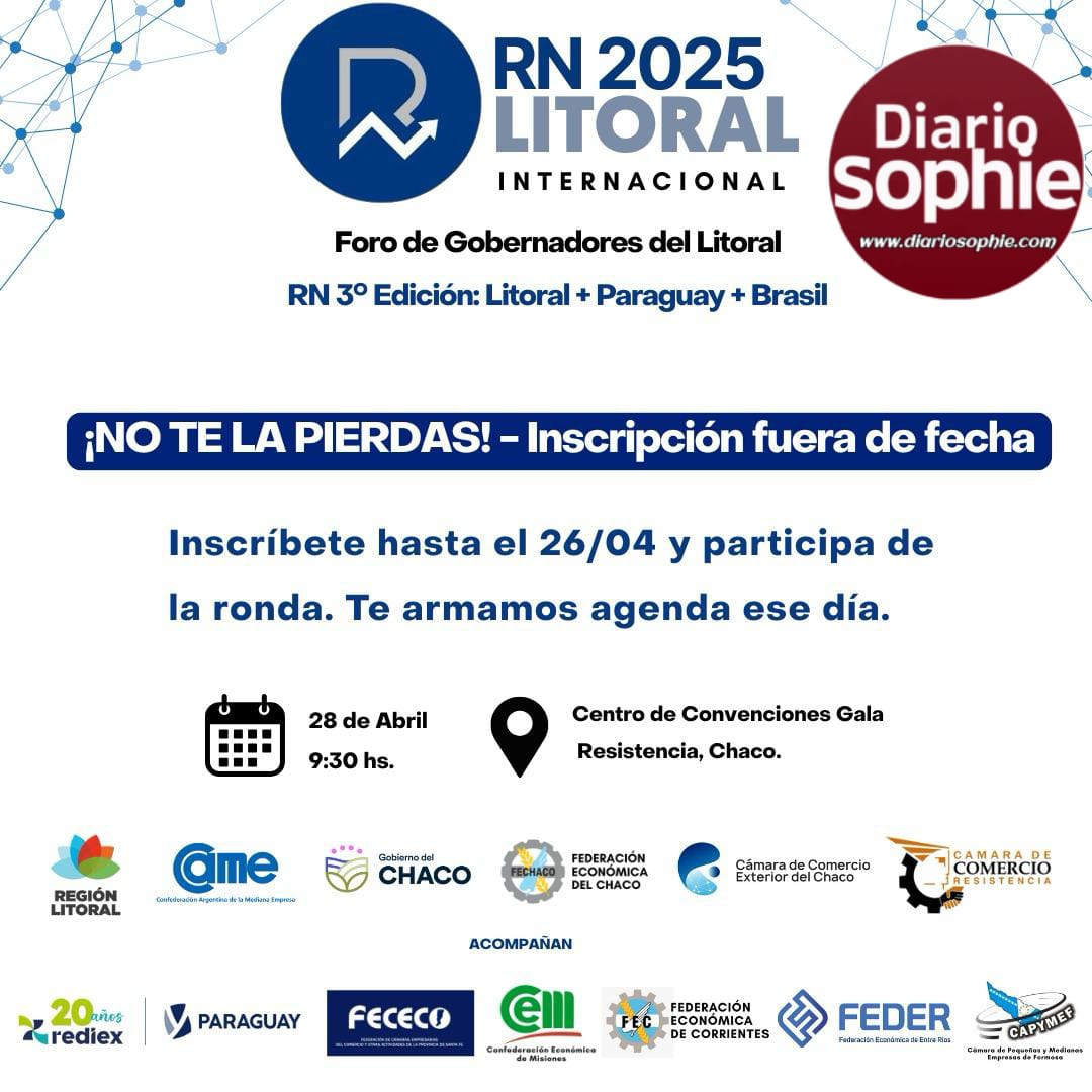 CONTINÚA ABIERTA LA INSCRIPCIÓN: ESTE LUNES 28 LLEGA LA RONDA DE NEGOCIOS 2025