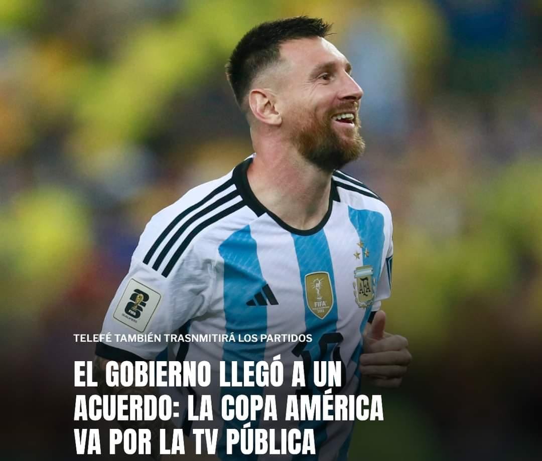El gobierno llegó a un acuerdo: la Copa América va por la TV Pública.