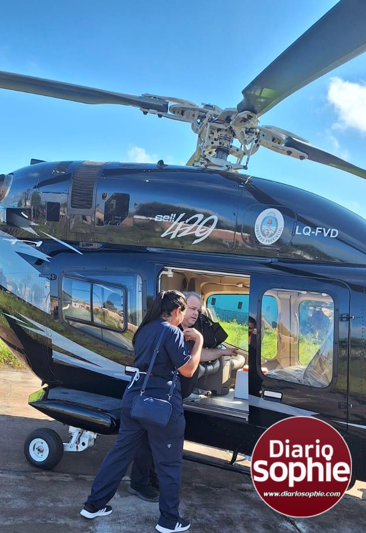 CON AYUDA DEL GOBERNADOR GUSTAVO VALDÉS, EL GOBIERNO DEL CHACO TRASLADÓ EN HELICÓPTERO A 2 EMBARAZADAS DESDE EL SAUZALITO A CASTELLI
