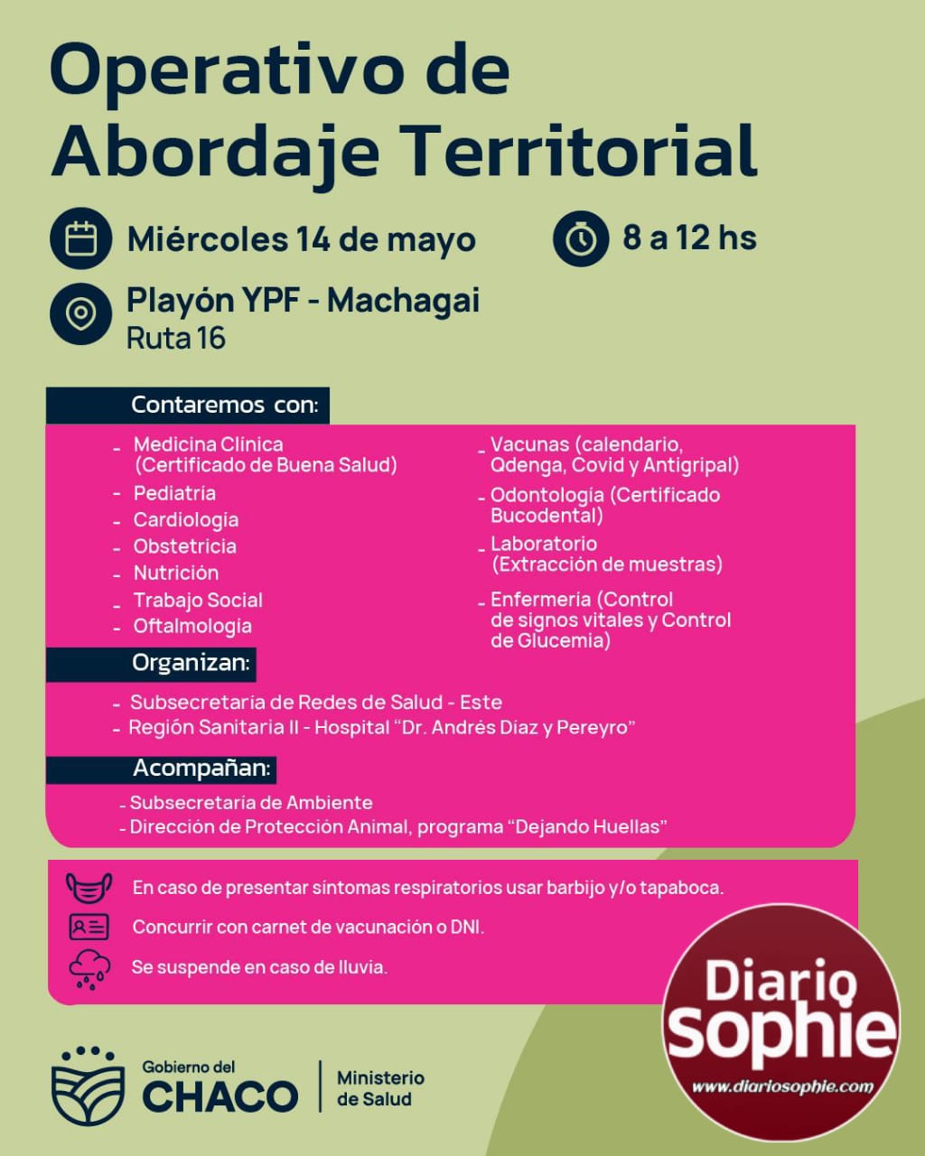 MACHAGAI: NUEVO OPERATIVO DE ABORDAJE TERRITORIAL
