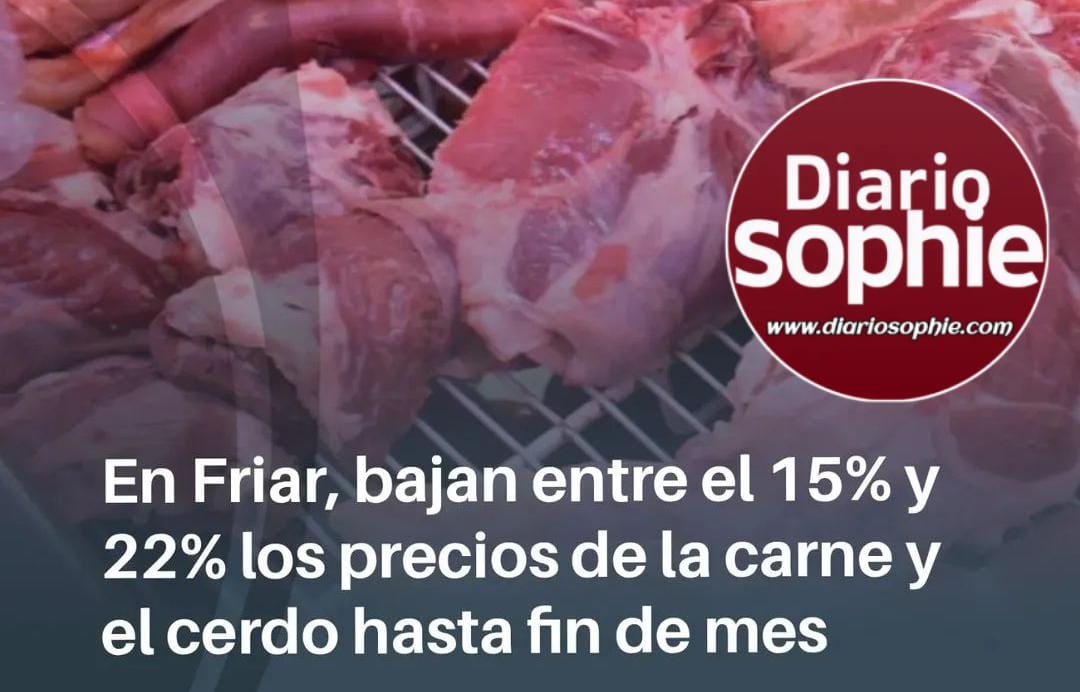 Consumo: La Red de Carnicerías Friar bajó los Precios en cortes de Carne y Cerdo.
