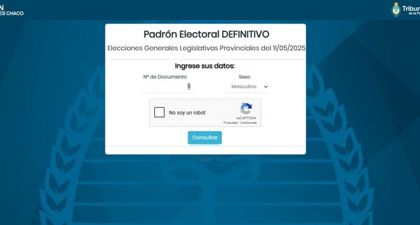 Chaco: Dónde Voto el 11 de mayo? | 2025