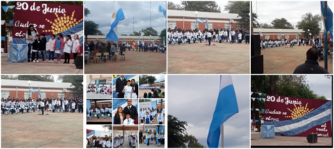 Fuerte Esperanza: Estudiantes de Cuarto Grado realizaron la Promesa a la Bandera  