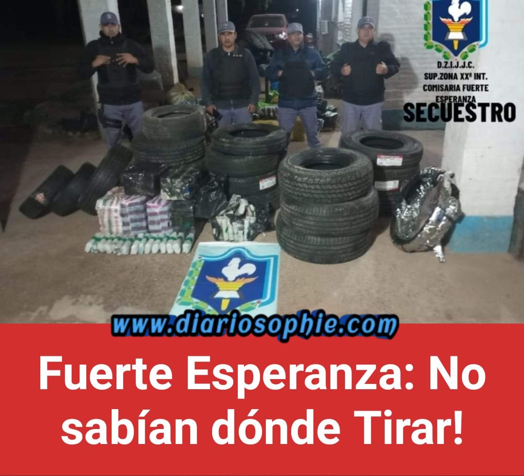 Fuerte Esperanza: Incautan mercadería ilegal en un operativo conjunto.