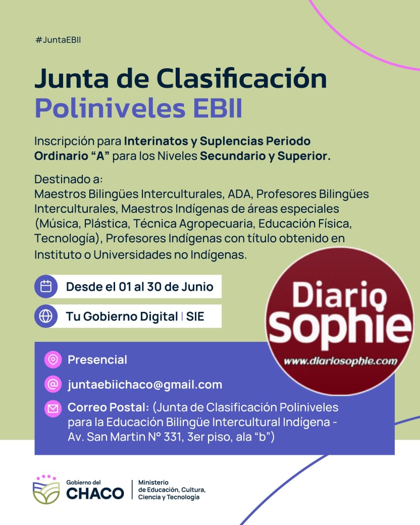 NIVELES SECUNDARIO Y SUPERIOR: ABRE INSCRIPCIÓN A INTERINATOS Y SUPLENCIAS PARA DOCENTES DE PUEBLOS ORIGINARIOS