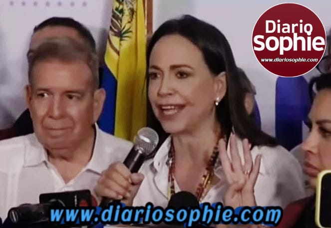 🇻🇪 Venezuela: María Corina Machado dijo que Edmundo González Urrutia es el presidente electo.