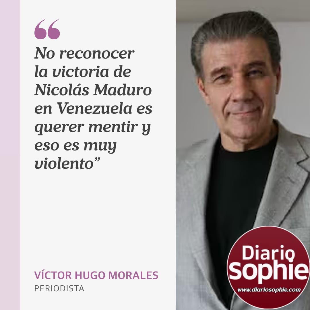 VICTOR HUGO MORALES DEFENDIÓ A MADURO.