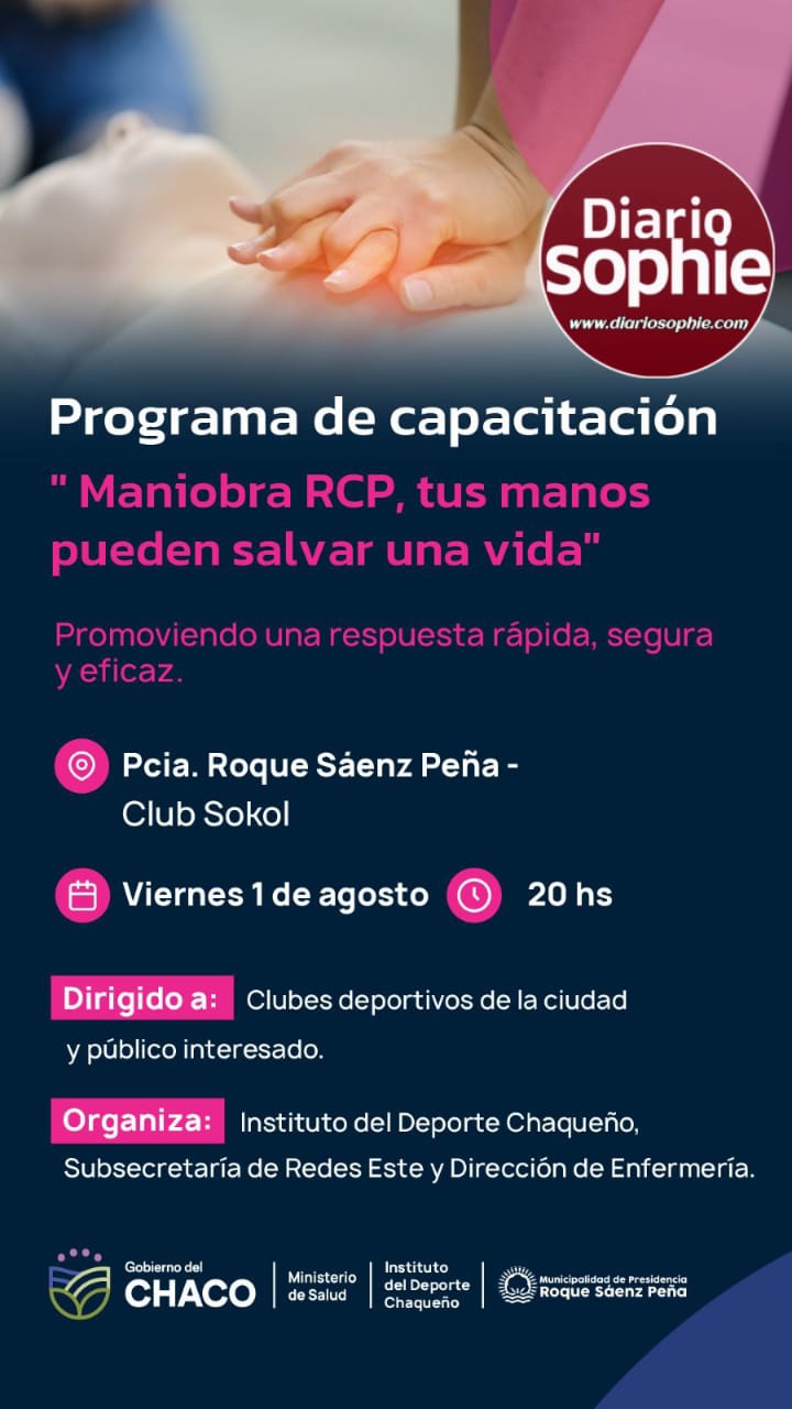 CAPACITACIÓN GRATUITA EN RCP: “TUS MANOS PUEDEN SALVAR UNA VIDA”