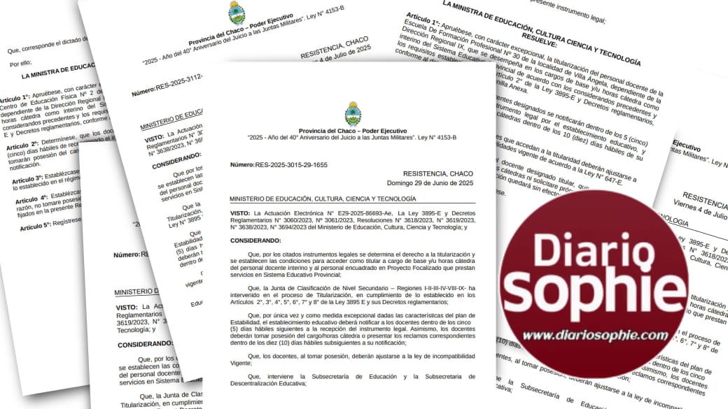 ESTABILIDAD LABORAL: COMENZARON A TITULARIZAR DOCENTES DE MODALIDADES DE NIVEL SECUNDARIO