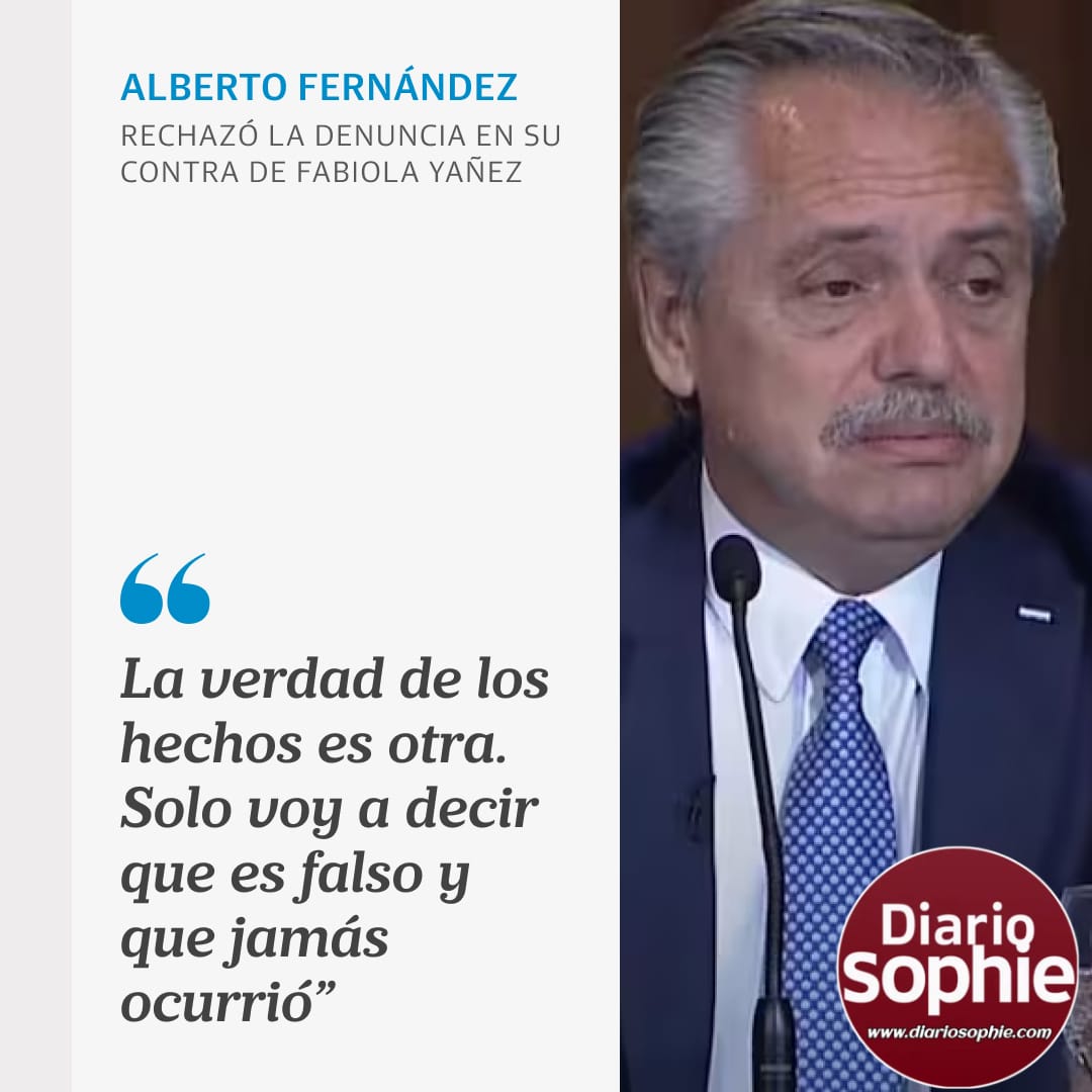 ALBERTO FERNÁNDEZ HABLÓ DE LA DENUNCIA DE FABIOLA.