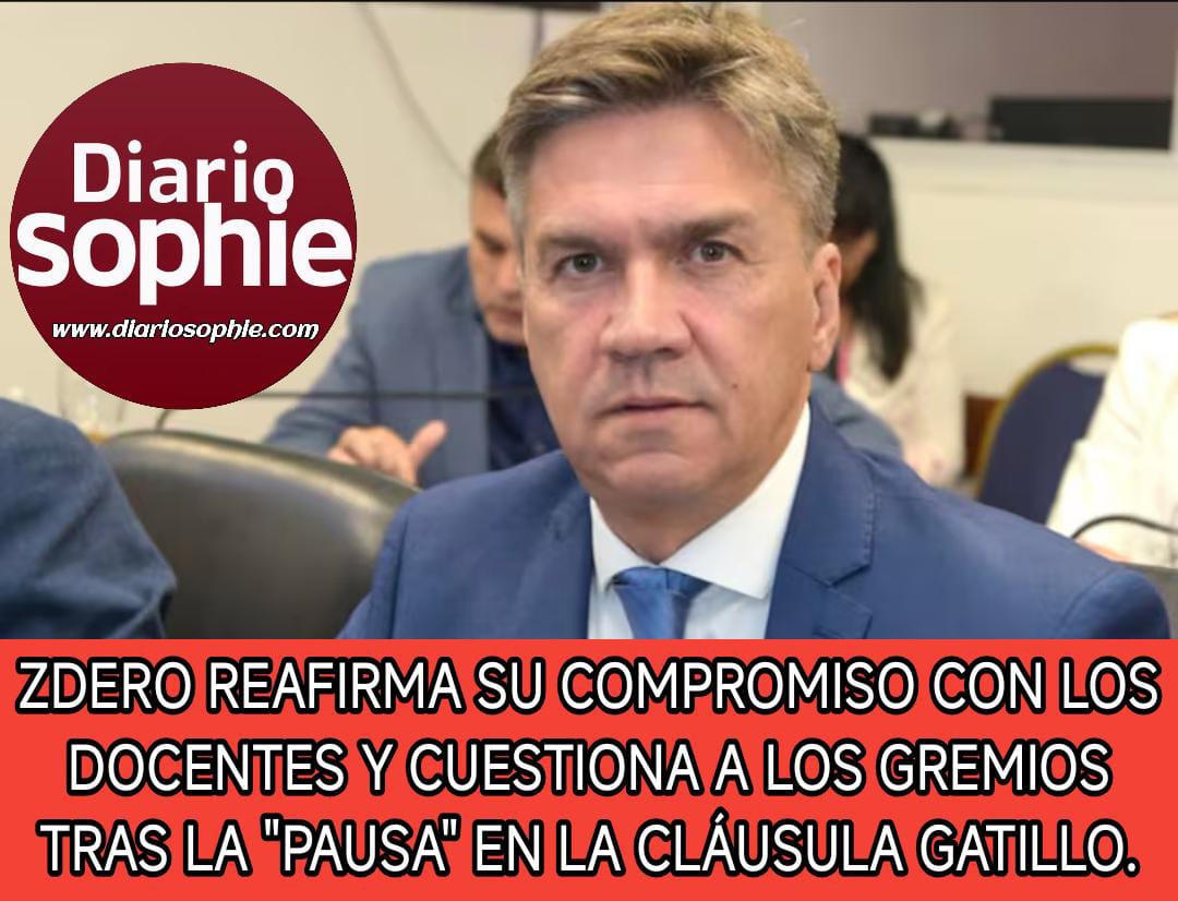 ZDERO REAFIRMA SU COMPROMISO CON LOS DOCENTES Y CUESTIONA A LOS GREMIOS TRAS LA 