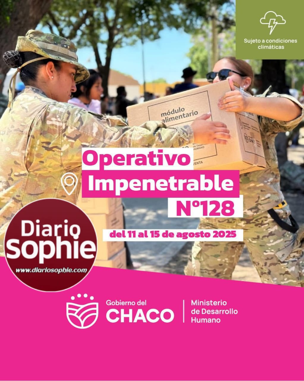 EL IMPENETRABLE: INICIA EL OPERATIVO INTERFLUVIO CHAQUEÑO N° 128 CON ARTICULACIÓN NACIONAL Y PROVINCIAL