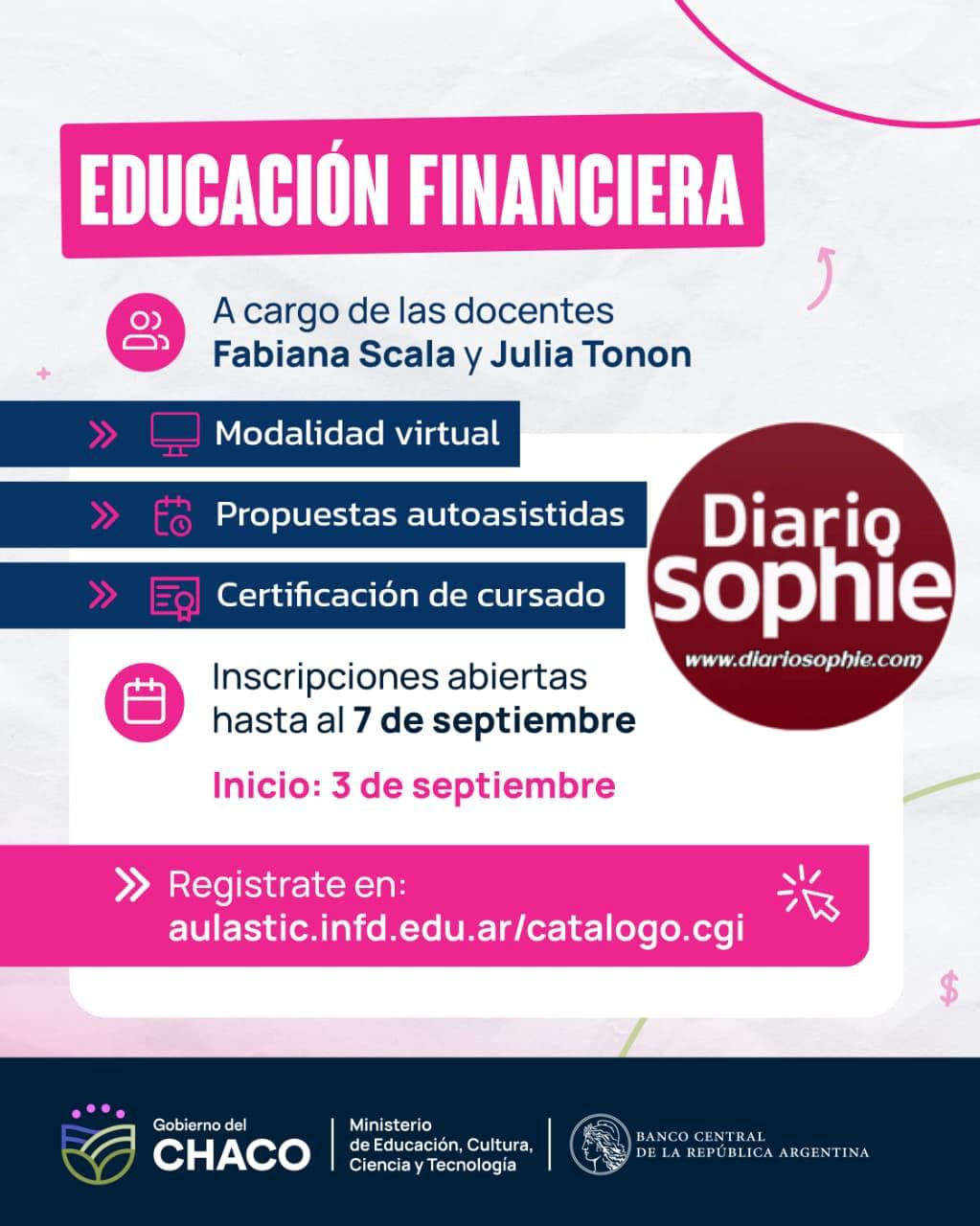 EDUCACIÓN FINANCIERA EN LA ESCUELA SECUNDARIA: ESTÁ ABIERTA LA INSCRIPCIÓN A NUEVOS CURSOS DE CAPACITACIÓN DOCENTE