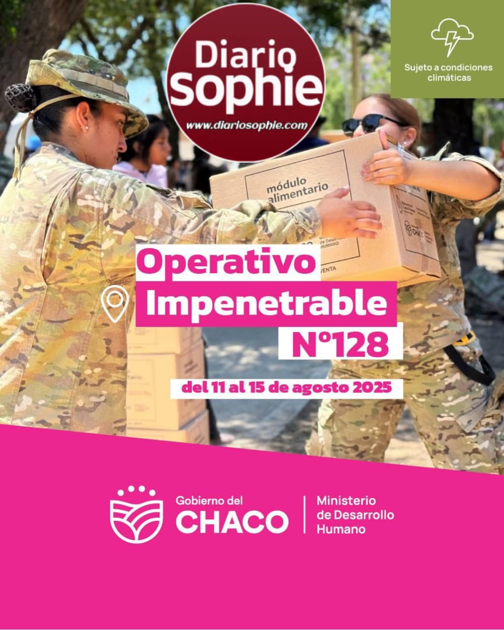 ESTE LUNES 11: COMIENZA EL OPERATIVO Nº128 EN EL INTERFLUVIO CHAQUEÑO