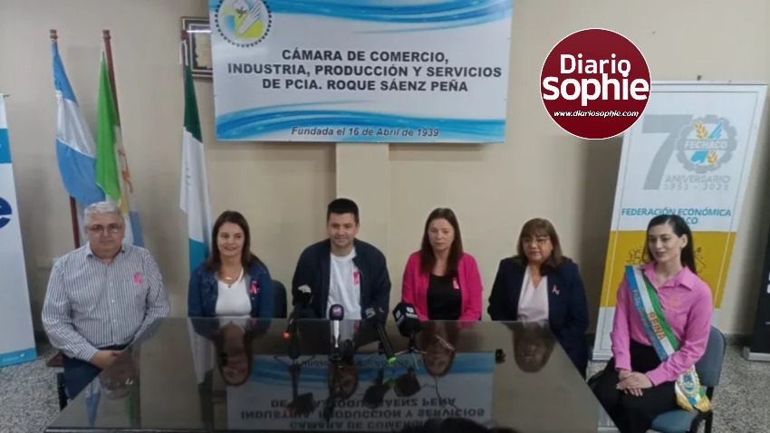 SÁENZ PEÑA SE UNE AL MES ROSA PARA CONCIENTIZAR SOBRE EL CÁNCER DE MAMA