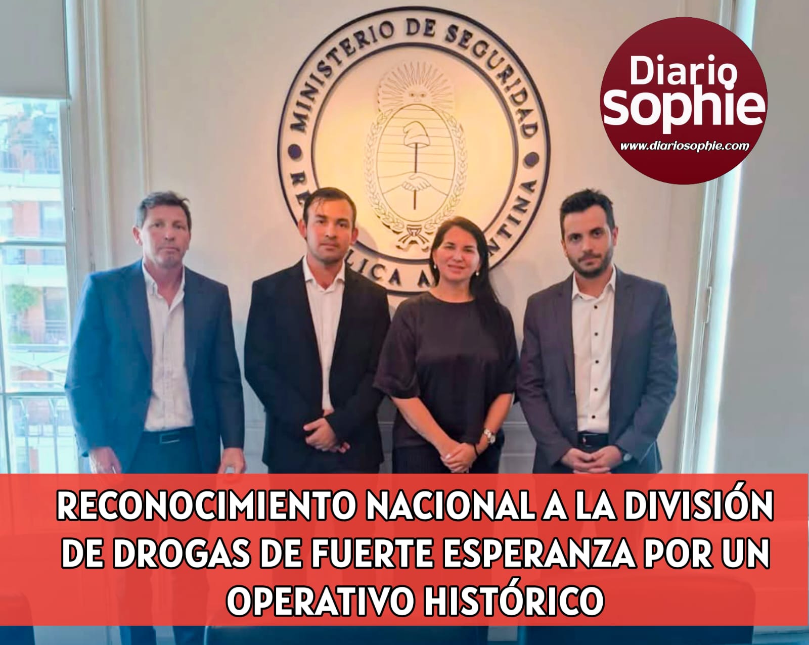 RECONOCIMIENTO NACIONAL A LA DIVISIÓN DE DROGAS DE FUERTE ESPERANZA POR UN OPERATIVO HISTÓRICO