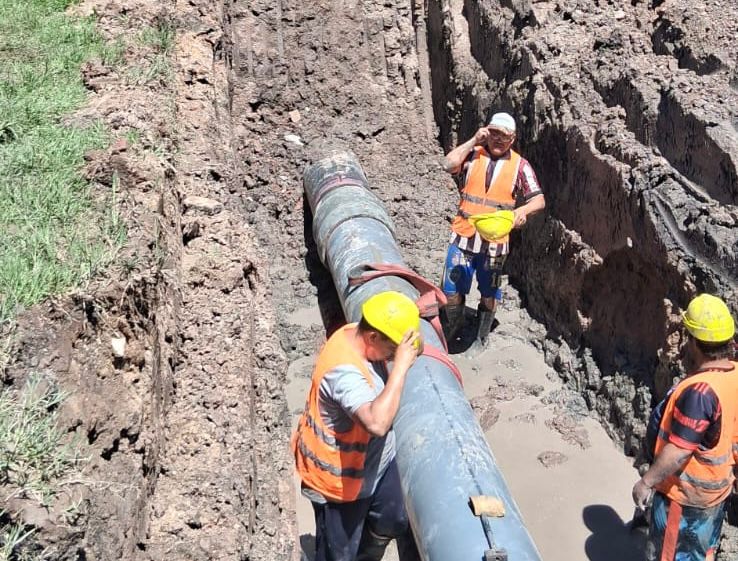 FONTANA: SAMEEP REPARÓ UN TRAMO DEL ACUEDUCTO Y RESTABLECIÓ EL SERVICIO EN LA ZONA