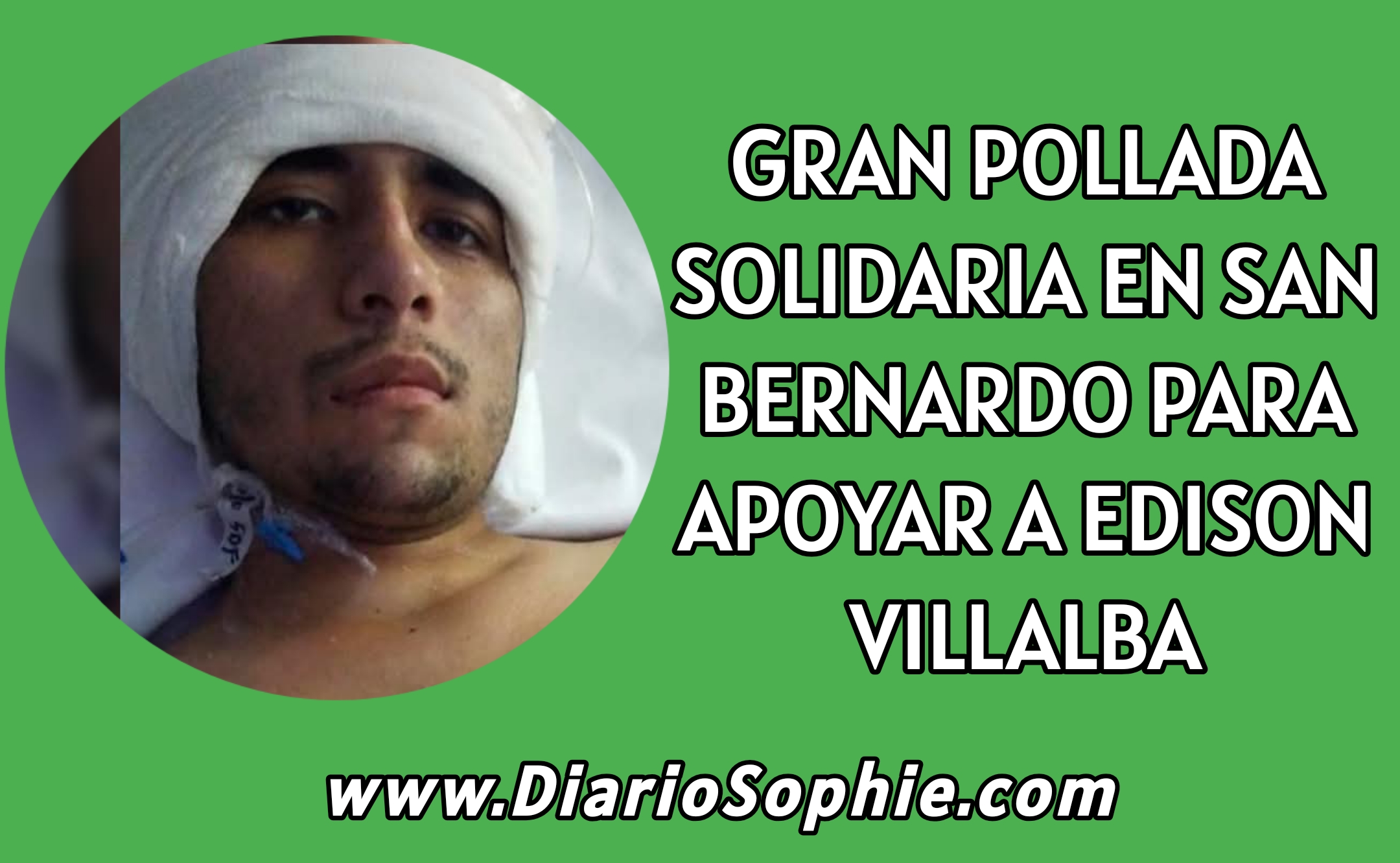 GRAN POLLADA SOLIDARIA EN SAN BERNARDO PARA APOYAR A EDISON VILLALBA