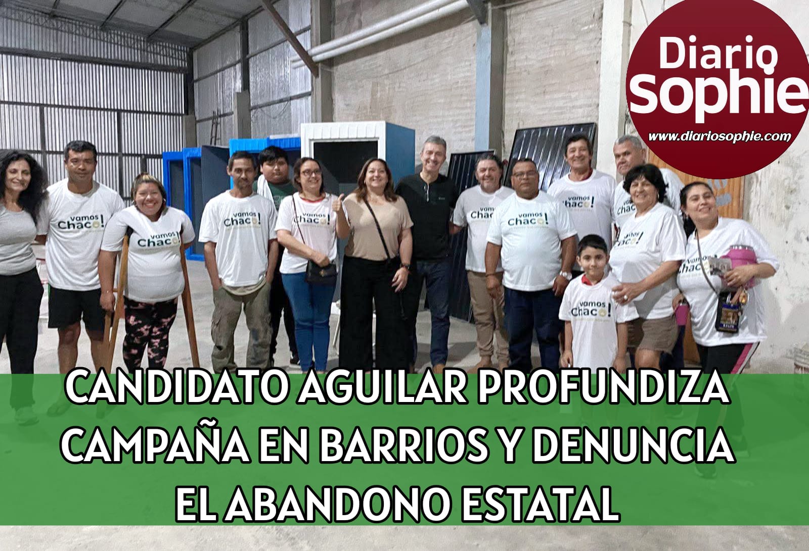 CANDIDATO AGUILAR PROFUNDIZA CAMPAÑA EN BARRIOS Y DENUNCIA EL ABANDONO ESTATAL