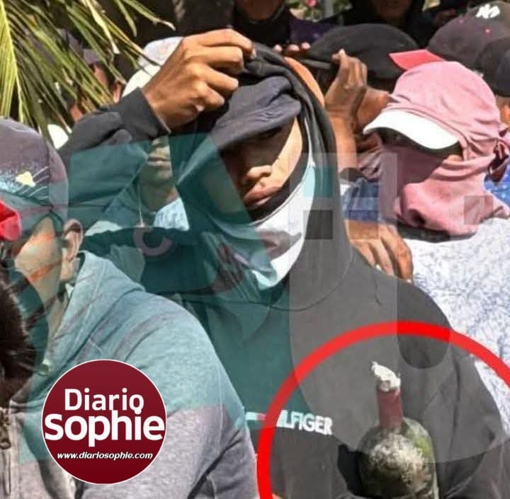 ENCAPUCHADOS Y BOMBAS MOLOTOV EN LA MANIFESTACIÓN PACÍFICA EN BERMEJITO..