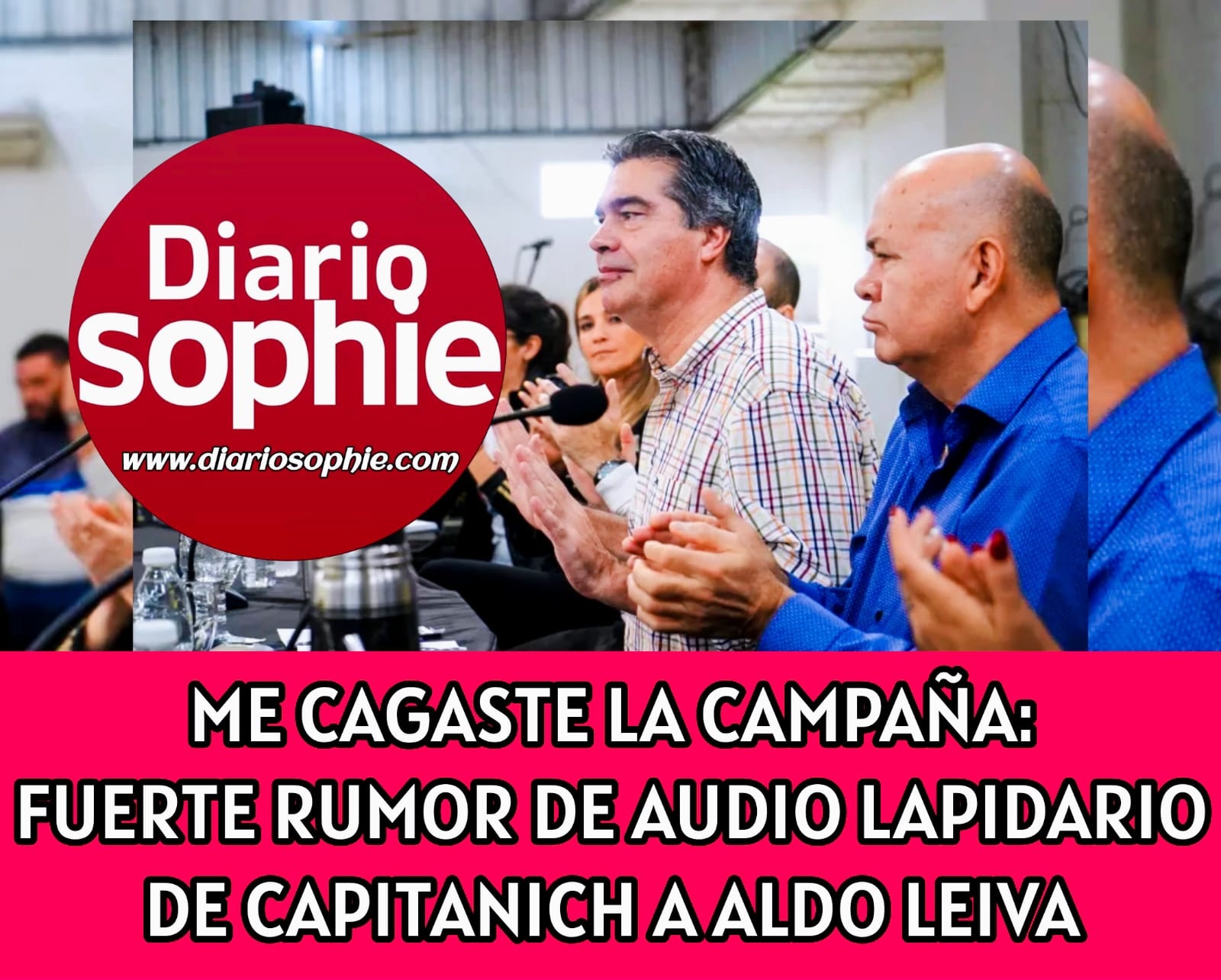 ME CAGASTE LA CAMPAÑA: FUERTE RUMOR DE AUDIO LAPIDARIO DE CAPITANICH A ALDO LEIVA.