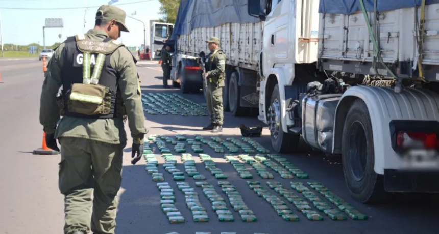 MILLONARIO DECOMISO DE HOJAS DE COCA EN RUTA 11 TRAS OLFATO DE GENDARMERÍA