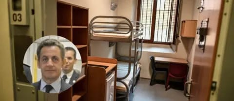 CELDA DE 9 METROS CUADRADOS Y SIN CELULAR: LAS ESTRICTAS CONDICIONES DE PRISIÓN PARA EL EX PRESIDENTE SARKOZY EN FRANCIA