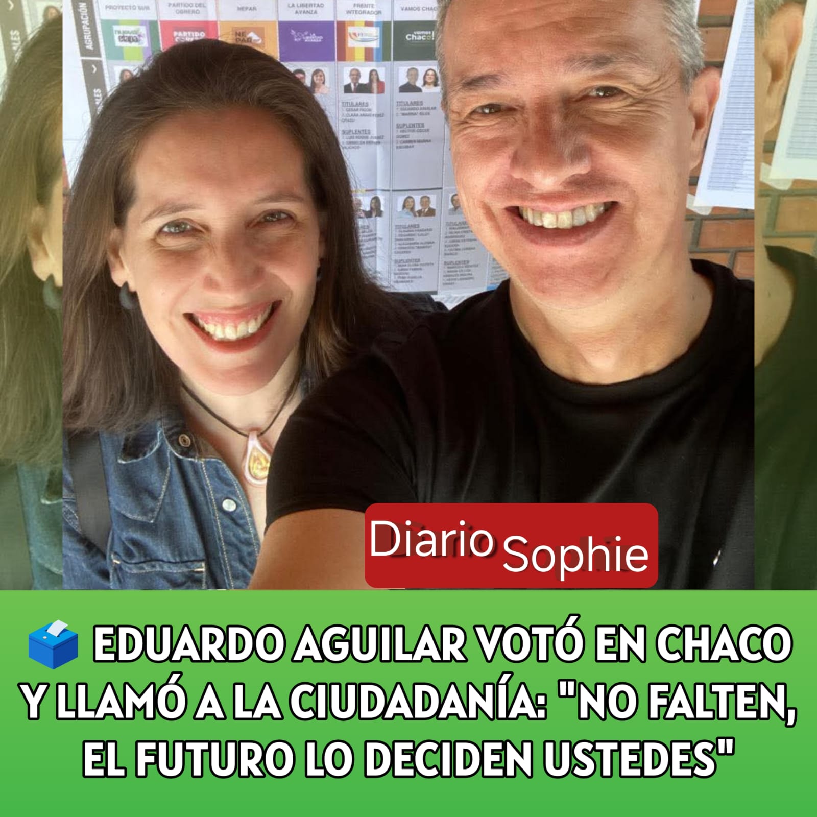 🗳️ EDUARDO AGUILAR VOTÓ EN CHACO Y LLAMÓ A LA CIUDADANÍA: