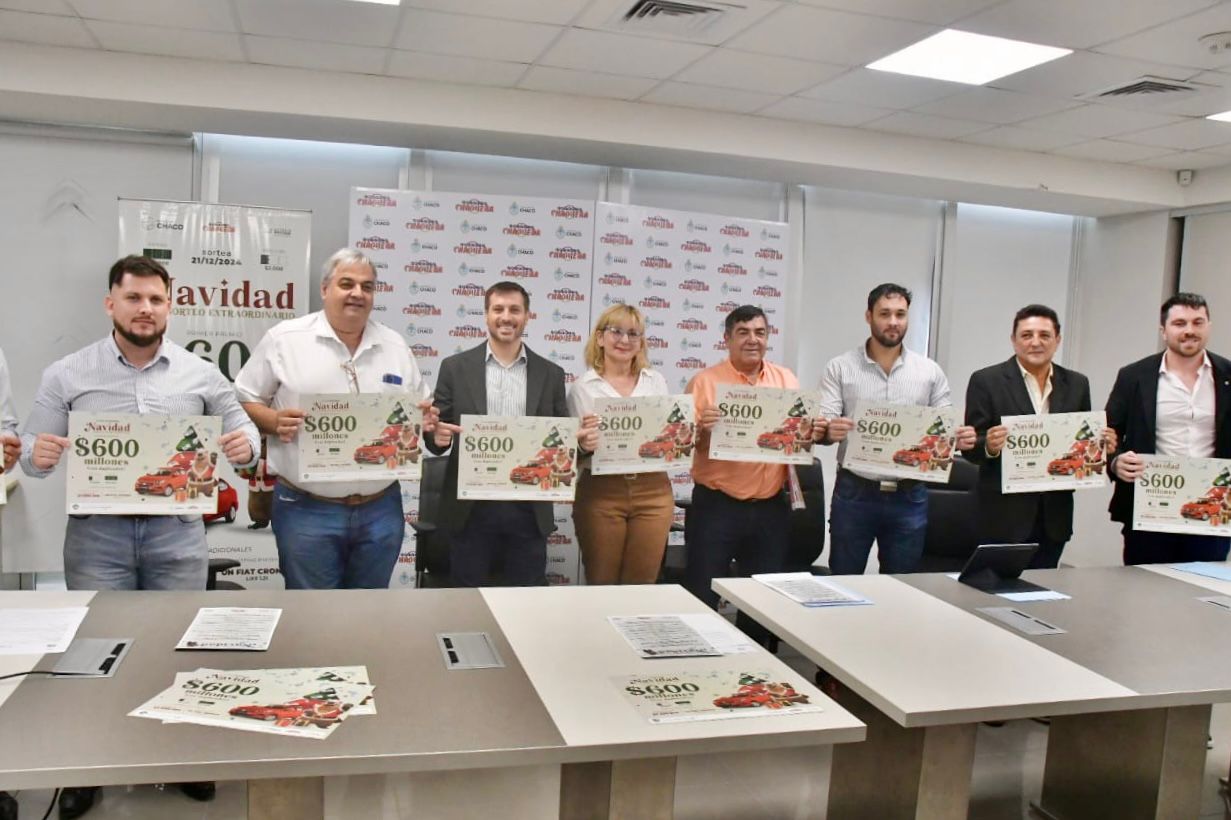 LOTERÍA CHAQUEÑA: SE PRESENTÓ EL TRADICIONAL SORTEO DE NAVIDAD CON 600 MILLONES DE PESOS PARA EL PRIMER PREMIO CON DUPLICADOR