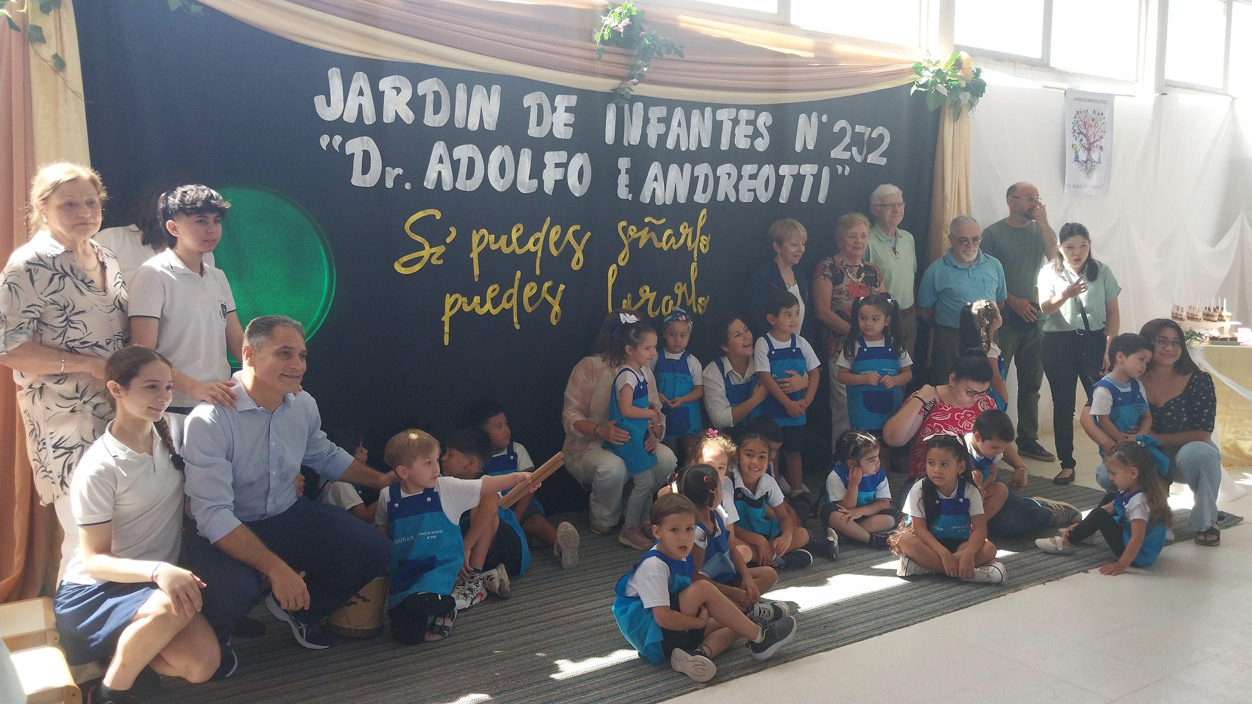 EL JARDÍN DE INFANTES Nº 232 LLEVA EL NOMBRE DEL “DOCTOR ADOLFO ANDREOTTI”