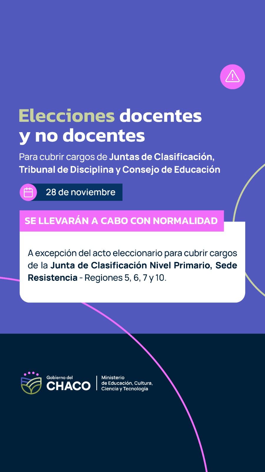 TRABAJADORES DE LA EDUCACIÓN DE TODA LA PROVINCIA ELIGEN A SUS REPRESENTANTES DOCENTES Y NO DOCENTES