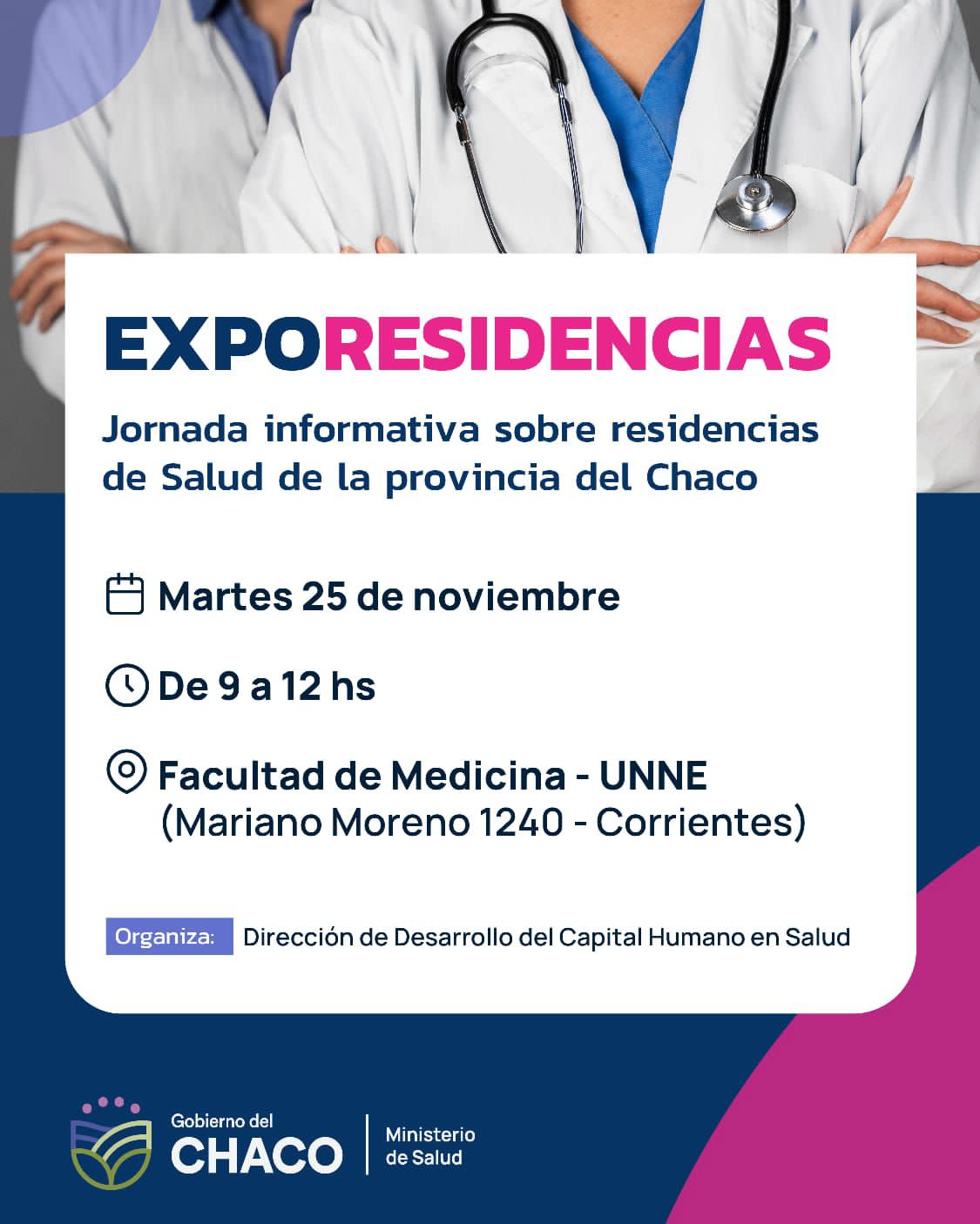SALUD INVITA A LA “EXPO RESIDENCIAS” EN LA FACULTAD DE MEDICINA DE LA UNNE