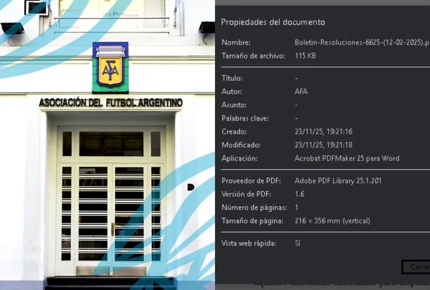POLÉMICA EN AFA: BOLETÍN SOSPECHADO DE MODIFICACIÓN PROFUNDIZA CONFLICTO ENTRE VERÓN Y TAPIA