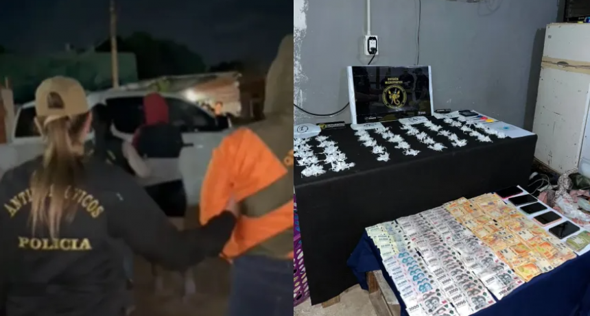 MADRE E HIJA DETENIDAS POR VENTA DE DROGA: SECUESTRARON COCAÍNA Y MÁS DE $ 600 MIL