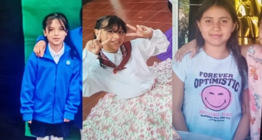 BUSCAN INTENSAMENTE A TRES NIÑAS QUE SE FUGARON DE UN HOGAR EN RESISTENCIA