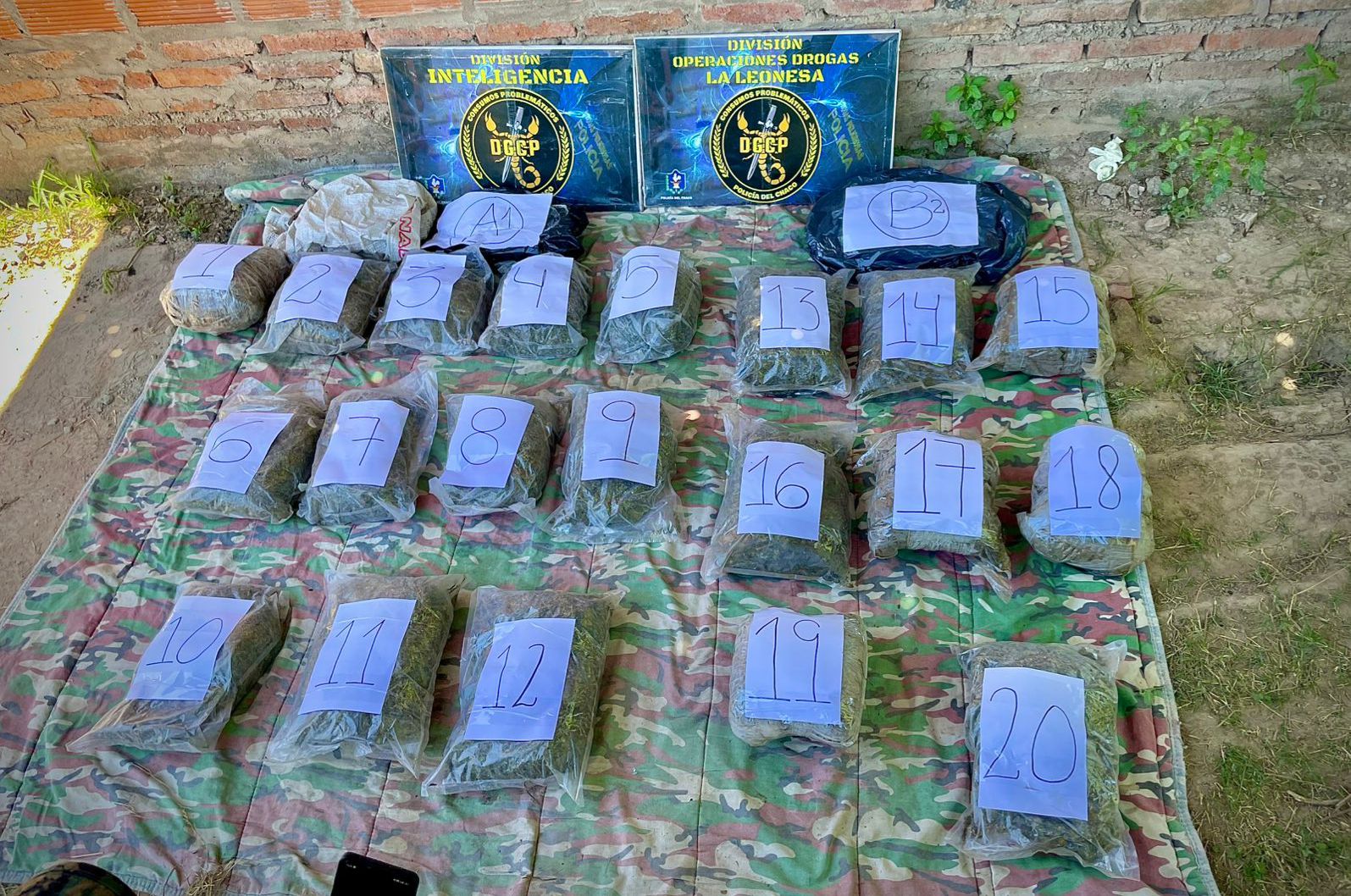 SEGURIDAD: SE DESARTICULÓ UNA  BANDA NARCOCRIMINAL Y SE SECUESTRÓ MÁS DE 30 KILOS DE MARIHUANA