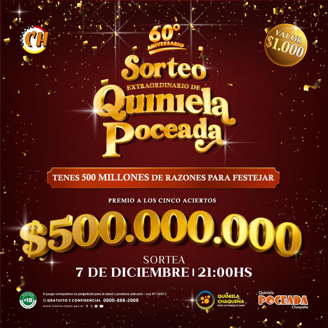 GRAN EXPECTATIVA POR LA POCEADA DE $500 MILLONES QUE SE JUEGA ESTE SÁBADO
